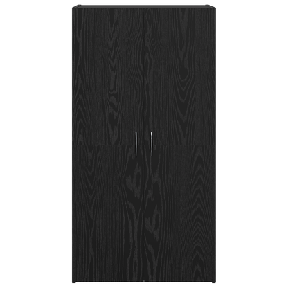 Kantoor kast Zwart eiken 60 x 32 x 115 cm Bewerkt hout