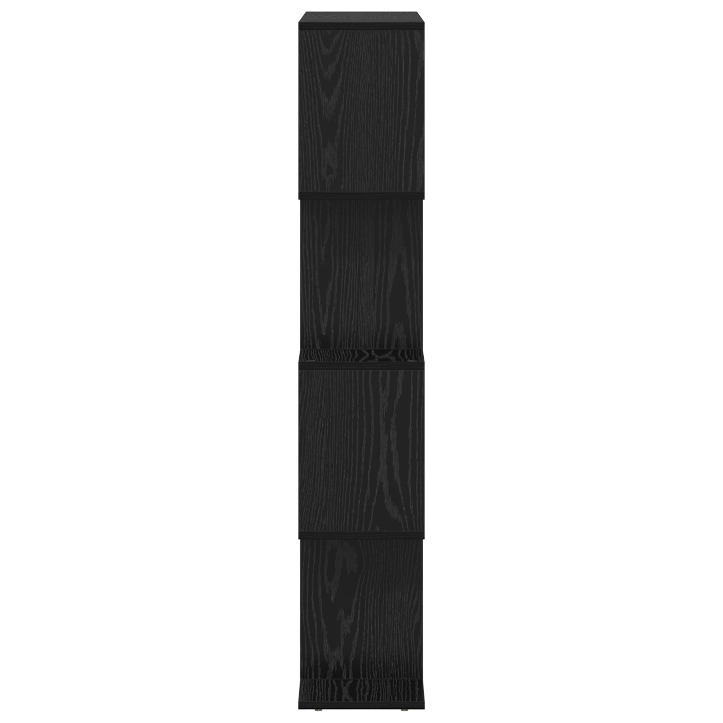 Boekenkast Zwart eiken 70 x 24 x 129 cm Bewerkt hout