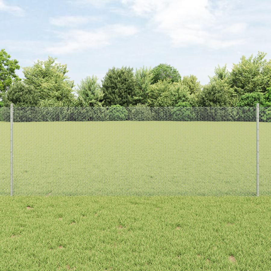 Fence Posts 5 pcs U-Channel 80 cm Gegalvaniseerd Staal