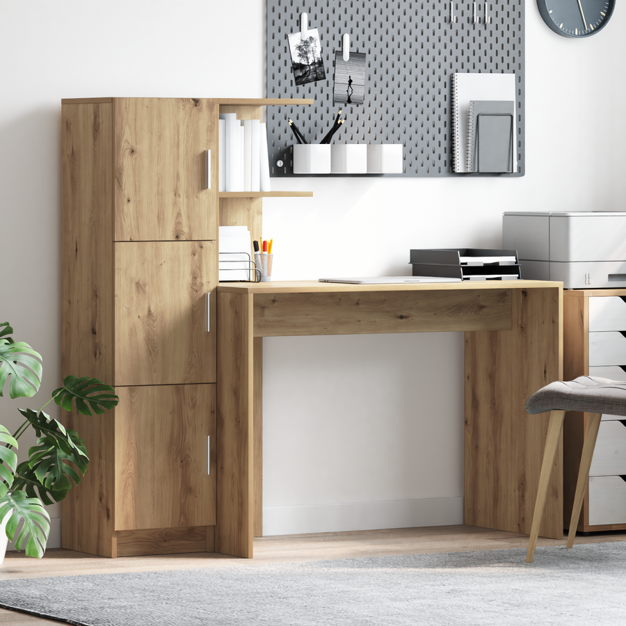 Bureau met Opbergfunctie in Artisan Eiken Gelaagd Hout