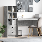 Bureau met lade beton grijs