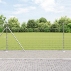 Afrasteringspaal 1,2x25 m gegalvaniseerd staal grijs