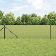 Afrasteringspaal 25 x 0.8 m grijs staal