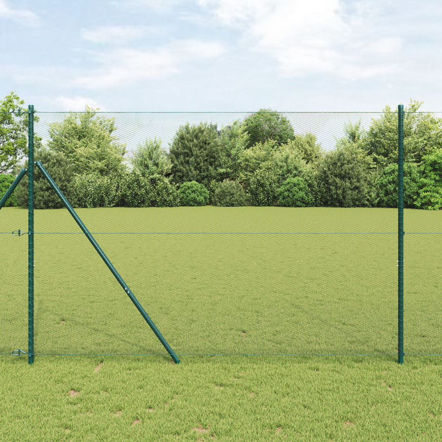 Hexagonaal Hek Groen 1.5x50 m Staal