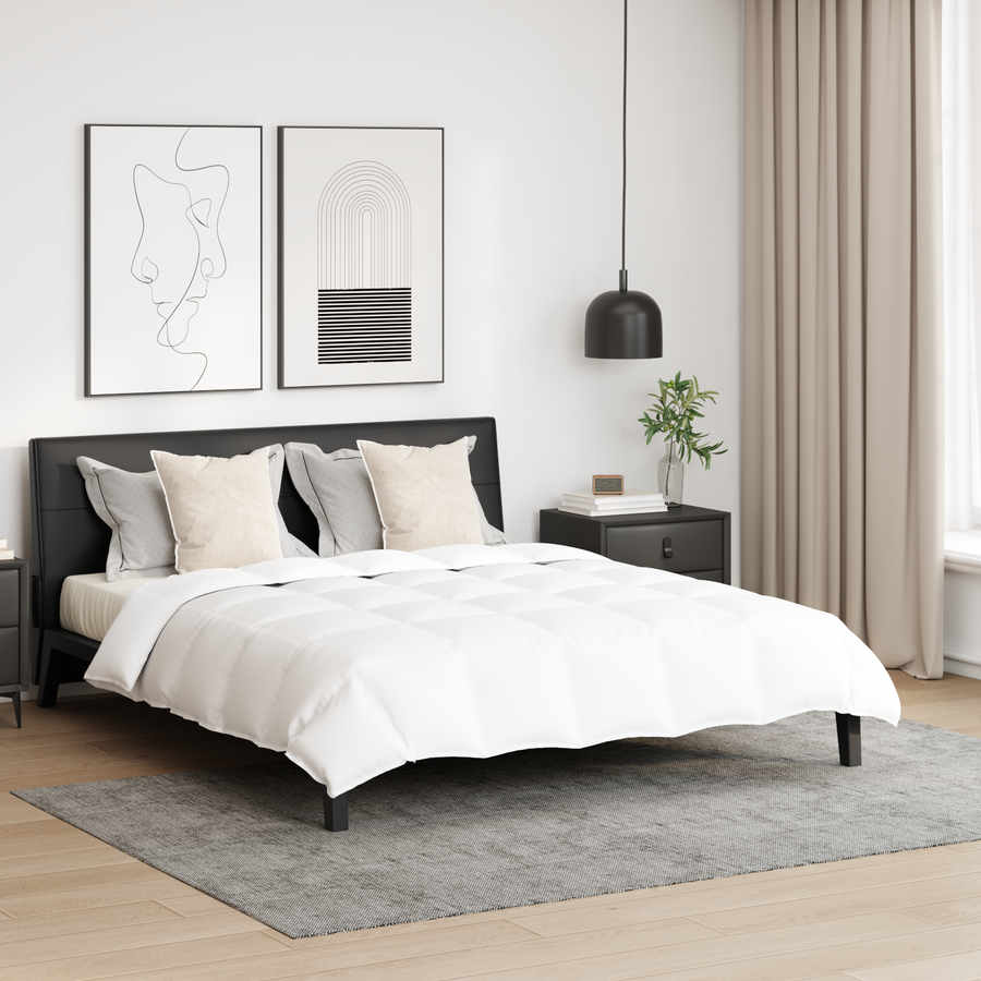 Dekbed met kussen 3 pcs Wit 240 x 200 cm Dons