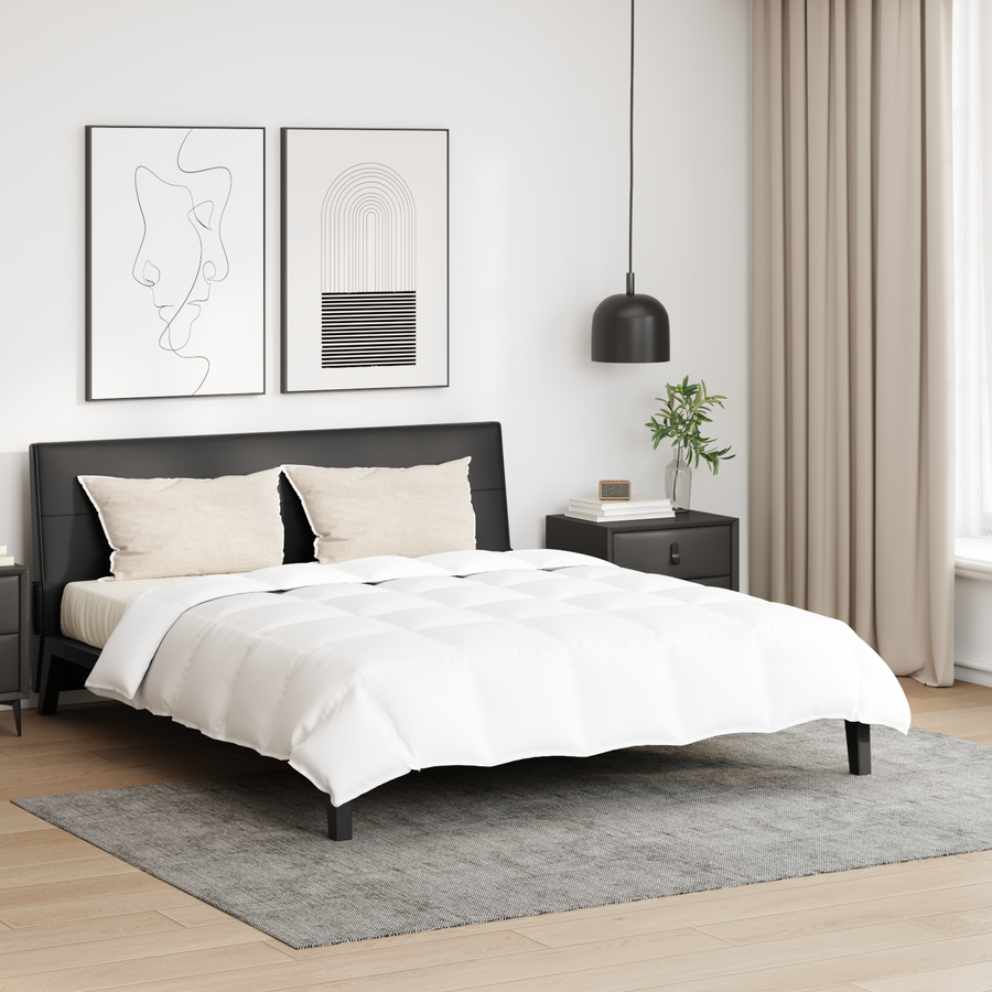 Dekbed met kussen 3 pcs Wit 240 x 200 cm Dons