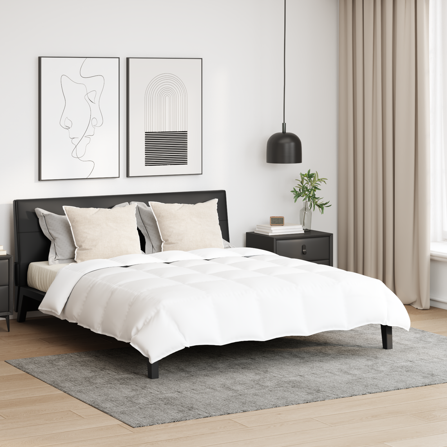 Dekbed met kussen 3 pcs Wit 260 x 220 cm Dons