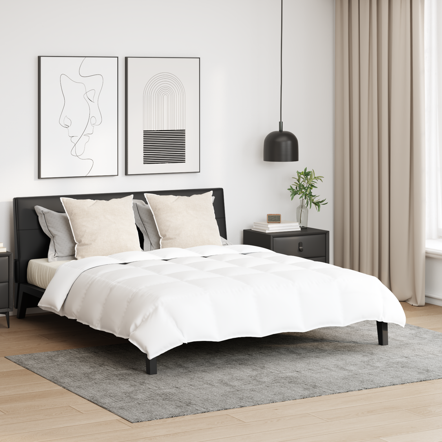 Dekbed met kussen 3 pcs Wit 260 x 220 cm Dons