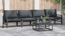 Tuin Sofa Set 5 pcs Antraciet Staal