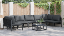 Tuin Sofa Set 7 pcs Antraciet Staal