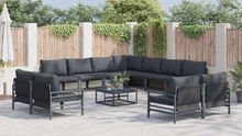Tuin Sofa Set 12 pcs Antraciet Staal