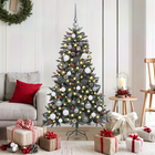 Artificial Christmas Tree with 150 LED Green 150 cm PVC and Plastic and Steel