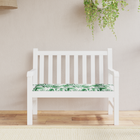 Tuinbankkussen 100x50x4 cm bladprint oxford stof