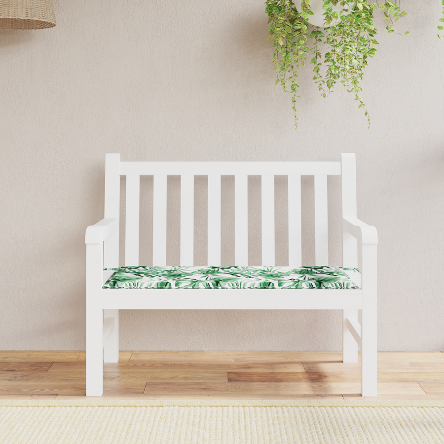 Tuinbankkussen met Bladprint, 100x50x4 cm, Gemaakt van Oxford Stof
