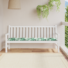 Tuinbankkussen 180x50x4 cm bladpatroon oxford stof