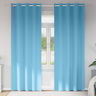 Blackout Curtains with Rings 2 pcs Light Blue 245 x 140 cm