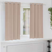 Gordijnen met gordijnen 2 pcs Taupe 175 x 140 cm Polyester