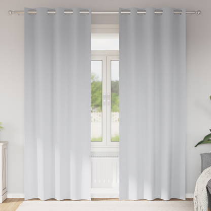 Gordijnen met gordijnen 2 pcs Bleekgrijs 260 x 140 cm Polyester