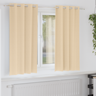 Blackout Curtains with Rings 2 pcs Cream 175 x 140 cm