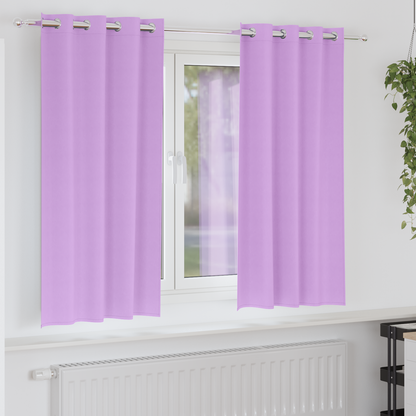 Gordijnen met gordijnen 2 pcs Paars 175 x 140 cm Polyester