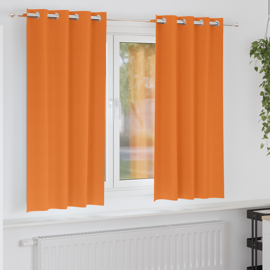 Gordijnen met gordijnen 2 pcs Feloranje 175 x 140 cm Polyester