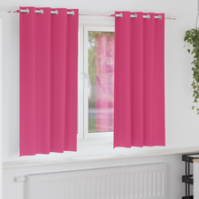 Gordijnen met gordijnen 2 pcs Felroze 175 x 140 cm Polyester