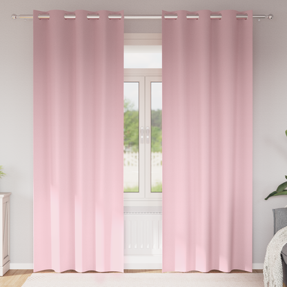 Gordijnen met gordijnen 2 pcs Babyroze 225 x 140 cm Polyester