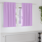 Blackout Curtains with Rings 2 pcs Purple 140 x 140 cm