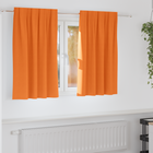 Verduisterende gordijnen 2 stuks 140x140 cm feloranje polyester