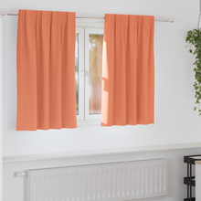 Gordijnen met gordijnen 2 pcs Terracotta 140 x 140 cm Polyester