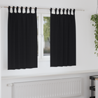 Verduisterende gordijnen zwart 140 x 140 cm (2 stuks)