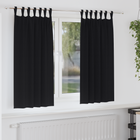 Verduisterende gordijnen 175x140 cm zwart 2 stuks