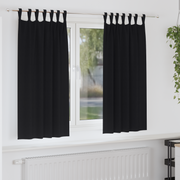 Verduisterende gordijnen 175x140 cm zwart 2 stuks