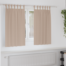 Verduisterende gordijnen 2 pcs Taupe 140 x 140 cm Polyester