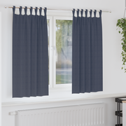 Blackout Curtains with Rings 2 pcs Anthracite 175 x 140 cm