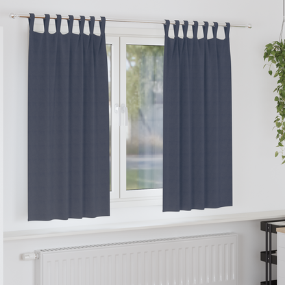 Verduisterende gordijnen 2 pcs Antraciet 175 x 140 cm Polyester