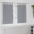 Blackout Curtains with Rings 2 pcs Light Grey 140 x 140 cm