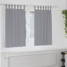 Verduisterende gordijnen 2 pcs Lichtgrijs 140 x 140 cm