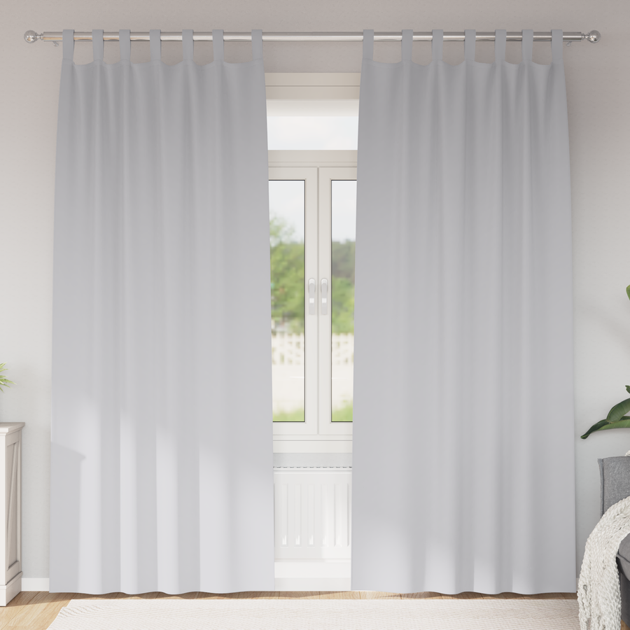 Verduisterende gordijnen 2 pcs Bleekgrijs 225 x 140 cm