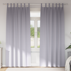 Blackout Curtains with Rings 2 pcs Metal Grey 260 x 140 cm