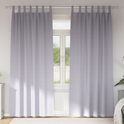 Blackout Curtains with Rings 2 pcs Metal Grey 260 x 140 cm