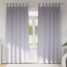 Gordijnen 2 pcs Metaalgrijs 260 x 140 cm Polyester