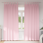 Verduisterende gordijnen babyroze 245x140 cm polyester