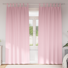 Gordijnen met gordijnen 2 pcs Babyroze 245 x 140 cm Polyester