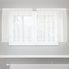 Lace curtain with floral curtains White 80 x 150 cm Polyester