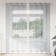 Gordijn 225x140 cm donkergrijs polyester