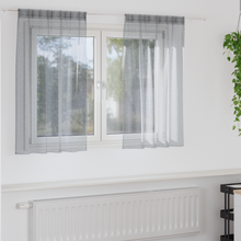 Gordijnen 2 pcs Donkergrijs 140 x 140 cm Polyester
