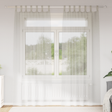 Gordijnen met gordijnen 2 pcs Crème 140 x 225 cm Polyester