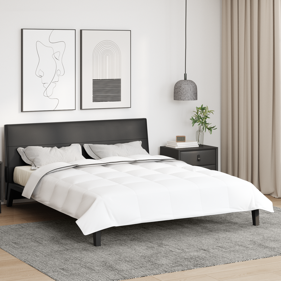 Winter Dekbed Wit 200 x 240 cm 105gsm perzik polyester