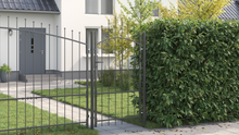Tuinpoort met slot Grijs 170 x 100 cm 100 x 175 cm Staal